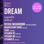 Key ingredient list for Dream Capsules 