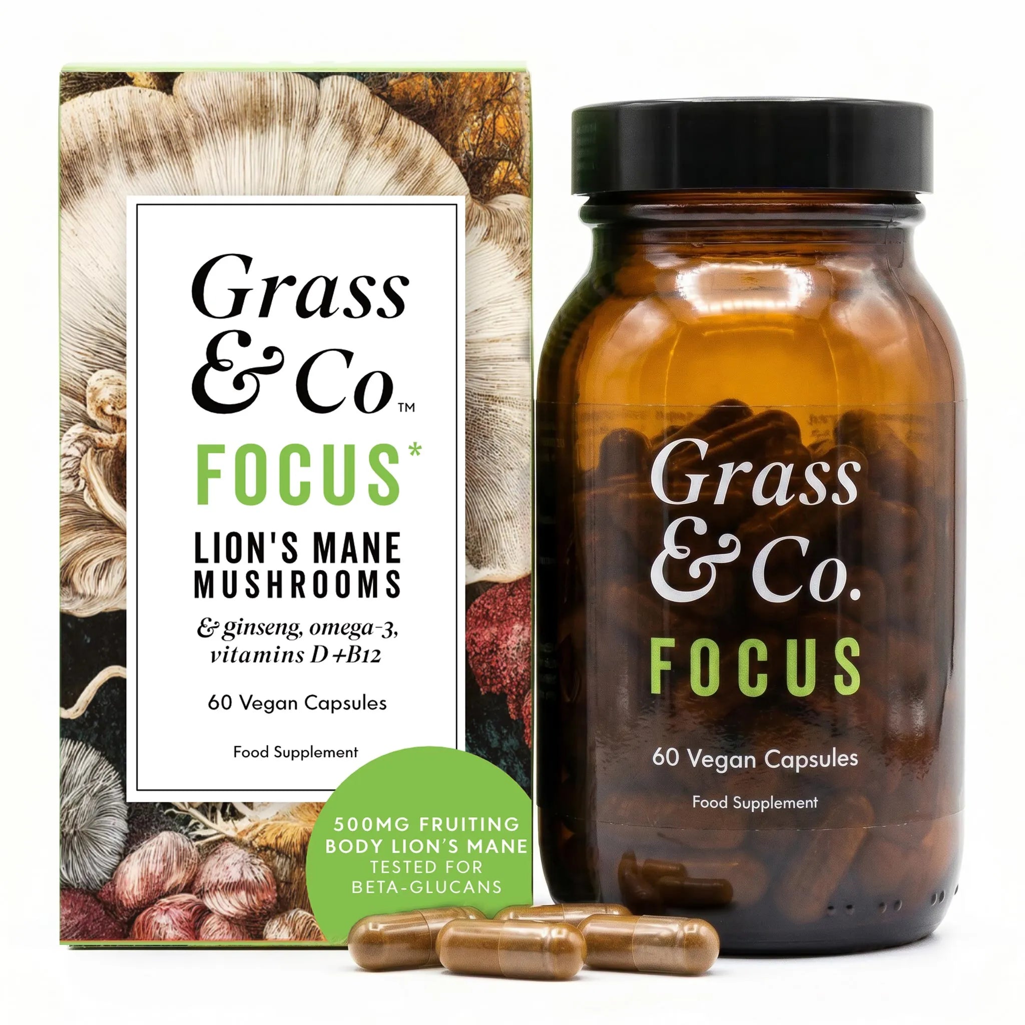 FOCUS - Löwenmähne Vitalpilz-Kapseln