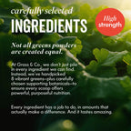 Active Greens into on lettuce leaf background 