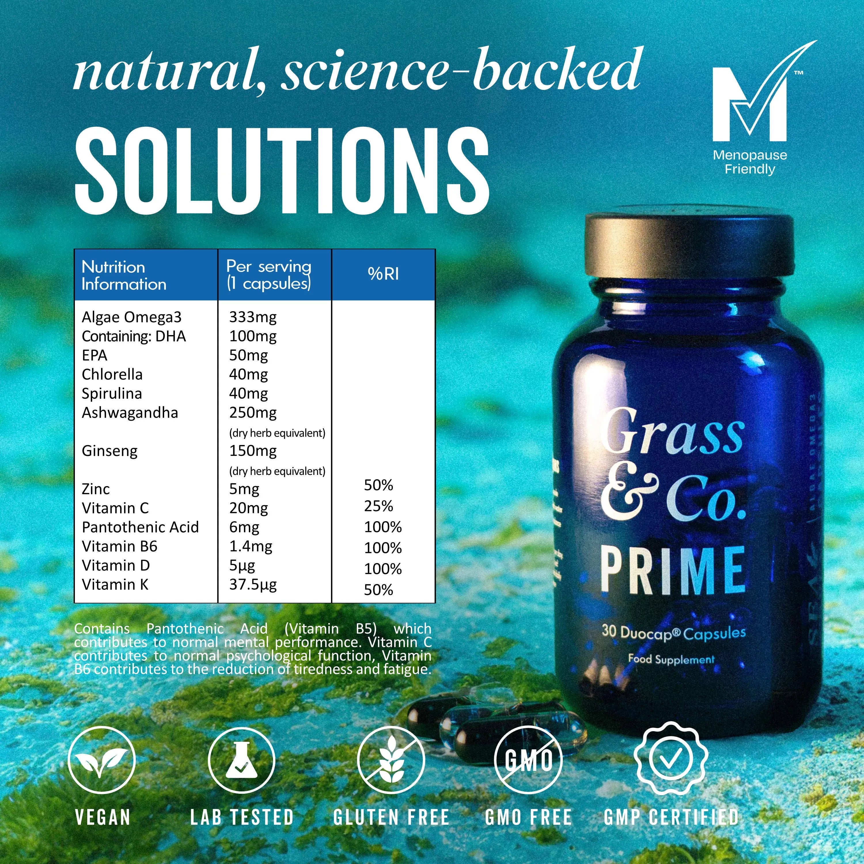 PRIME | Vegan Omega-3 Capsules for Female Health